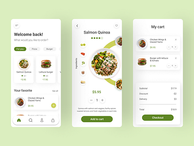 Food app app design food app food app ui mobile design ui uiux ux