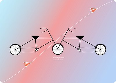 Convergent Bicycle Design With Figma design illustration logo ui vector