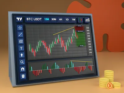 Bitcoin Trade 3d 3d artist 3d design 3dartist 3dmodelling animation app branding design graphic design illustration logo motion graphics ui