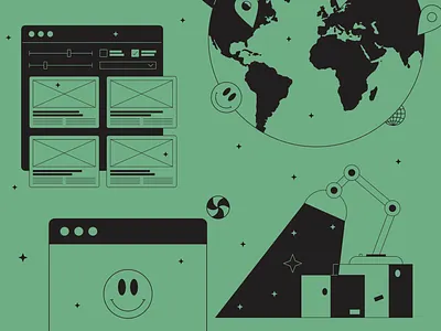 New update for Tokyo Illustrations 🔥 2d colorful connection design design resourcess digital filter illustration interface illustrations kapustin linear location moving outline tokyo ui illustrations vector