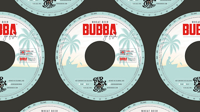 BUBBA BEER - Keg Collar beer beer branding beer can design brand brand design branding can collar design illustration keg keg collar typography vector