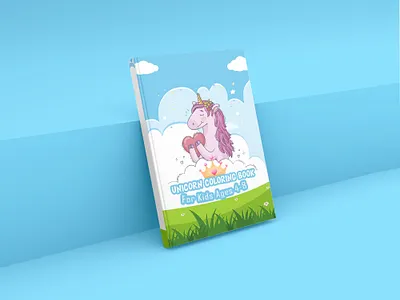 Unicorn Coloring Book for Children amazon book book cover children coloring coloring book graphic design illustration kdp kids kids book unicorn