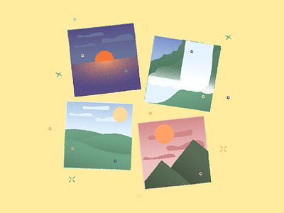 Free Porto Illustrations 🌅 colorful design free freebie gallery grain illustration images kapustin noise resources set texture vector