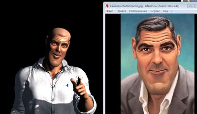 3-D Avatar app design illustration