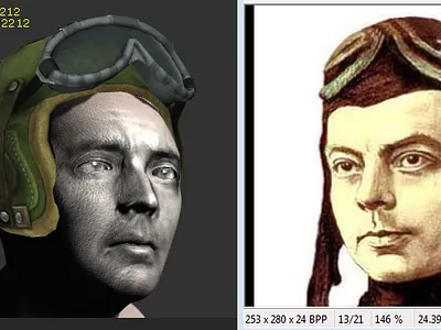 3-D Avatar app design illustration