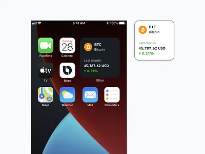Crypto price widget bitcoin bitso crypto ios ui widget