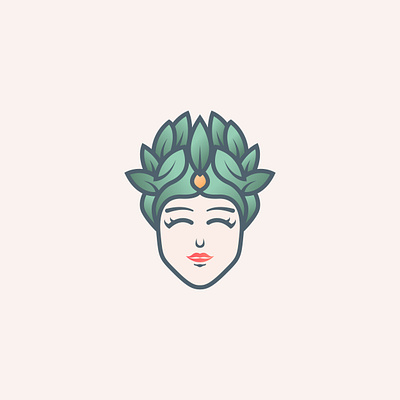 organic lady logo branding design face facelogo graphicdesign logo logotype minimal