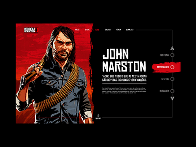 Red Dead Redemption II red dead redemption ii ui ux website