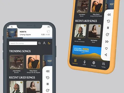 Pasipo mobile UI 3d figma filipino filipino artists mobile ui music music app philippines ui user interface