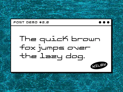 KILBY (free font) _demo2.0 font font design freebie kilby typeface typography