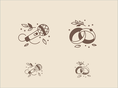 Wedding icons branding celebration couple design diamond engagement gem icon icon set illustration lewelery love luxury marriage outline rings romantic vector wedding wedding rings