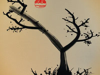 Gensuzendō - Generative Calligraphy Trees fxhash generative javascript trees