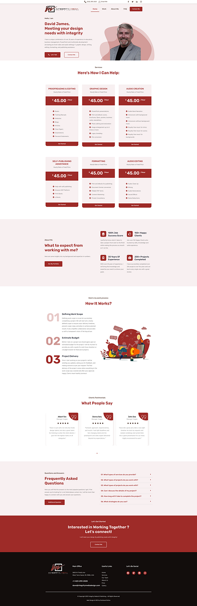 Integrity Media - Website branding design icon illustration logo typography ui ux
