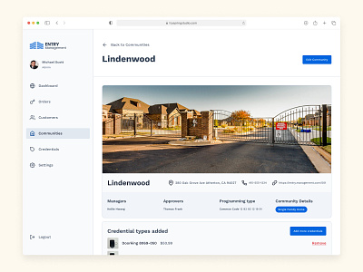 SaaS tool for Property Managers analytics crm dashboard data visualization design modern design over time saas