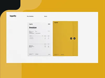 Stationery design for Ingotify agency branding branding agency branding design design graphic design invoice design marketing stationery design weare