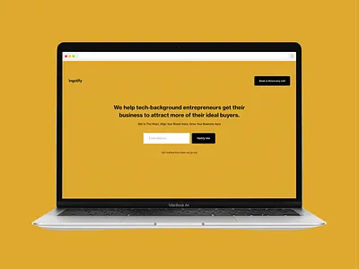Website teaser design for Ingotify agency branding branding agency branding design design graphic design marketing teaser ui ux weare website design