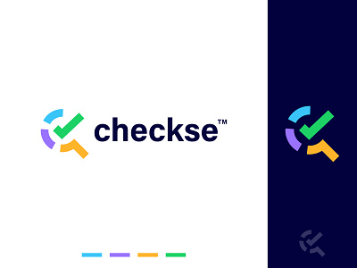 checkse logo design brand branding check mark icon identity it logo logo logo design logo mark logofolio logotype minimal modern logo monogram nft logo search icon search mark startup tech technology logo