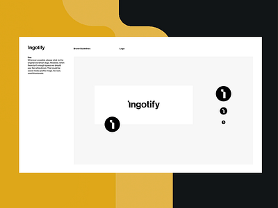 Logo & Symbol design & usage rules for Ingotify agency brand guidelines brand management branding branding agency branding design design development graphic design logo marketing rules symbol usage weare