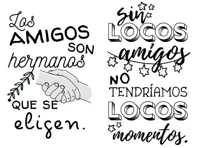 Etiquetas Día de la Amistad Pt. 2 branding business friendship graphic design independent work marketing microenterprises