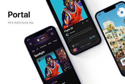 Portal NFT Marketplace art arvr futuristc marketplace minimalistic nft web3