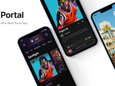 Portal NFT Marketplace art arvr futuristc marketplace minimalistic nft web3