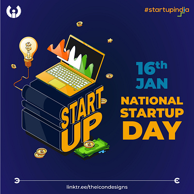 National Startup Day - 16 January | ICON Designs 16jan gajjar parth sunilkumar india indian indiastartupday nationalstartupday sankalp jariwala startup theicondesigns theicongroup