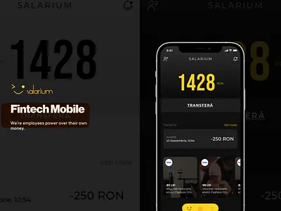 Salarium android app darkmode design fintech ios ui ux uxui