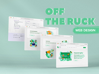 Web Design for Off The Ruck brand branding dashboard design development digital digital art graphic design identity branding illustration interactive logo responsive ui ux vector web development website website design wordpress