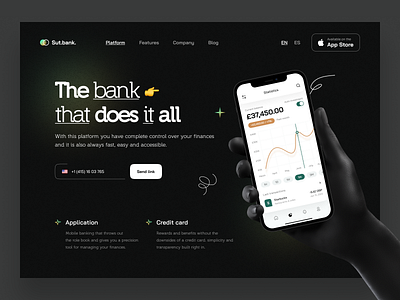 Banking platform: app design app bank app banking app finance finance app landing page mobile money app product page transactions ui ux web web app