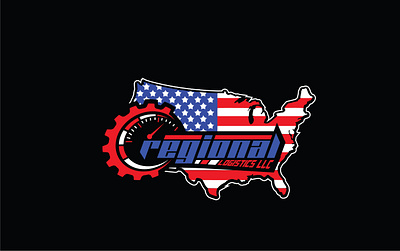 Regional Logistics LLC car logo graphic design logo design minimalist logo transport logo