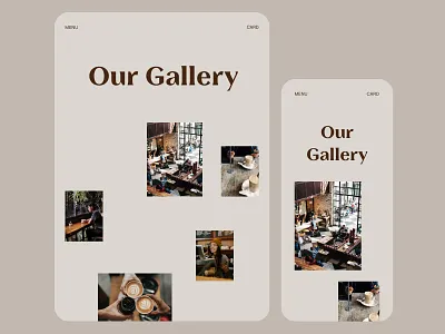 Coffee Shop Photo Gallery cafe clean coffee coffee boutique coffee cafe coffee shop desktop gallery desktop website fonts minimalistic online boutique online coffee online shop photo gallery retro retro boutique retro coffee ui website