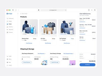 Order details page v2 - SwagUp cart contact ui dashboard order dashboard ui inventory ui left bar left nagivation left rail left sidebar minimal dashboard order dashboard order details order flow order page order ui responsive ui shipment ui shipping ui swag dashboard swagup dashboard