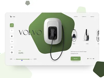 Daily Challenge - Charging Station Store cars clean design e commerce ecommerce minimal tesla web design website