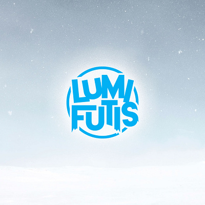 Lumifutis / Snow Soccer logo badge finland logo logodesign snow sports winter