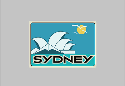 Sydney design flat graphic design icon illustration vector