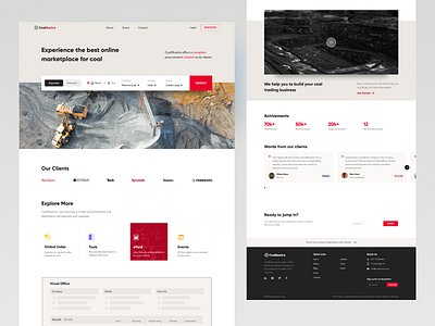 Coal Saas Homepage Layout