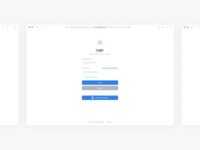 Calendarly Login calendar clean design log in login platform sign up signup ui