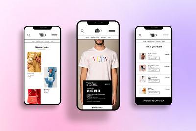 Vaino eCommerce - Mobile Website Concept branding clothing corporate ecommerce landing page shopping