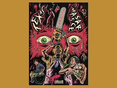 The Texas Chainsaw Massacre 80s horror chainsaw massacre freddy krueger halil karasu horror movie poster illustration jason leatherface movie poster movie poster illustration poster artwork slasher movies texas chainsaw texas chainsaw massacre tobe hooper
