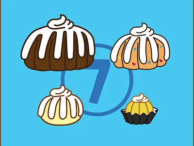 Nothing Bundt Cakes Icons branding graphic design logo