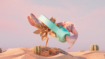 The Fantasy Land of Headphones #03 3d blender design production