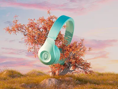 The Fantasy Land of Headphones #02 3d blender design production