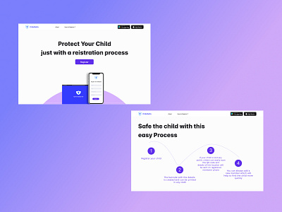 Child Tracker blue child child tracker design device landing page lost qr qr code simple tracker web ui website