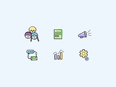 Product Menu Icons app branding dark mode ecommerce icons illustration illustrator light mode marketing menu platform vector