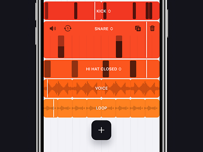 Chops UI (2020) ios looper music recording ui