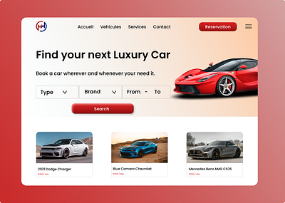 Rent car website branding car cars colorful design graphic design rent rentcar rentcars ui uxdesign
