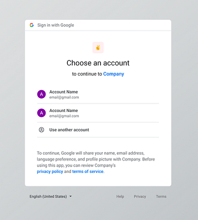 Google Account Sign-In