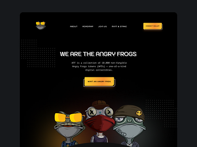 NFT collection Landing page blockchain design figma figmadesign nft nfts ui