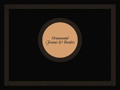 Ornamental Vector Borders & Frames arabic ornaments backgrounds decoration decorative borders decorative pattern design glass etching pattern golden islamic luxury marine mirror pattern oriental frames ornament ornamental frame ottoman prints sand blasting pattern