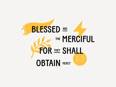 Blessed beatitudes blessed branding christian design illustration jesus lockup type typography vector